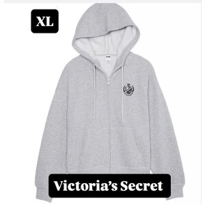 PINK Victoria's Secret heather Gray Hoodie XL NWTS women